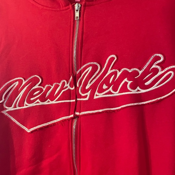 *SOLD* Edikted New York Zip Up Hoodie Unisex - Picture 3 of 6